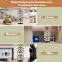 K Cup Holders,K Cup Holder, K Cups Holder,K Cup Carousel, Coffee Pods Holder Storage Organizer Stand,No Assembly Required,Black (40 Pods Capacity Easy Assembly Glossy Black)