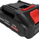 S7 21V Lithium Ion Battery, 2.0AH Rechargeable Battery with LED Indicator Light Compatible with Mini Chainsaws and Leaf Blowers