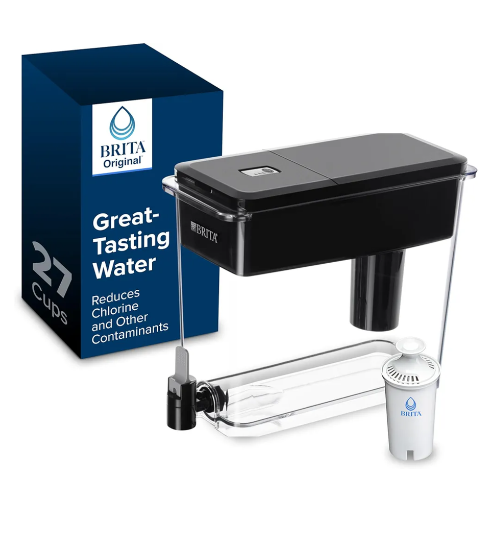 Brita UltraMax Large Water Dispenser With Standard Filter, BPA-Free, Reduces Copper, Cadmium and Mercury Impurities, Lasts 2 Months or 40 Gallons, Includes 1 Filter, Kitchen Accessories, Large 27-Cup
