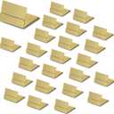 Gold Table Number Holders, 24-Pack Metal Place Card Stands & Picture Holders with Storage Box - Ideal for Weddings, Anniversaries, and Parties
