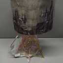 Idea Nuova Harry Potter Figural Gold Wire Base Table Lamp with Printed Hogwarts Shade, 16" H