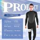 Full Wetsuit Mens Womens 4/3mm Neoprene Diving Scuba Triathlon Wet Suits Cold Water Keep Warm Back Zipper Long Sleeve Thermal Swimsuit
