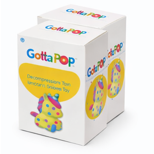 GOTTA POP PAINT YOUR OWN UNICORN SQUISHY  PACK OF 2