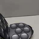 Holstein Housewares Non-Stick 6-Section Multi-Food Maker - Arepas, Mini Pancakes, Corncakes and More - Black,12 Inch