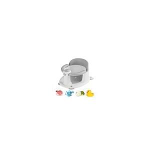 Baby Bath Seat for Infant Toddler 6 Months and up, Portable Foldable Non-Slip Baby Bathtub Seat 2 Secure Suction Cups for Baby Sitting Up (Grey)