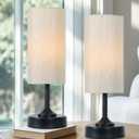 EZVALO 2-Pack Cordless Table Lamp, Ambient Light, Dimmable, Touch, Timer, 2700K, Decor, Portable, LED, Wireless, Rechargeable, Battery Operated, Bedside, Kitchen Lamp, for Dining Table, Counter