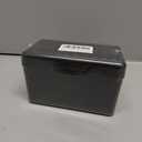 H4D 3x5 Index Card Holder with 100 Heavyweight Ruled Index Cards and 25 Plastic Dividers, Black