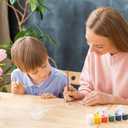 150 PCS Acrylic Cupcake Toppers, Round DIY Clear Blank Personalized Cake Stick Toppers 2 Inch for Birthday Festival Baby Shower Wedding Engagement Party Cake Decoration