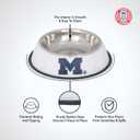 The Memory Company | Licensed NCAA Bling Team Logo Stainless Pet Bowl