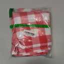 Waterproof Plaid Tablecloth Fabric - Round 120 Inch Classic Gingham Checker Table Cloth for Indoor/Outdoor Use - Buffalo Table Cover for Picnics, BBQs, and Parties