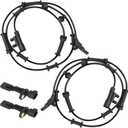 4PCS ABS ABS Wheel Speed Sensor Front & Rear Left & Right Compatible with Jeep Wrangler 3.8L 2007-2011 for Jeep Wrangler 3.6L 2012-2017 Replace 68003281AA, 68003281AB, 52125003AD, 52125003AB