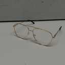 AMOMOMA Trendy Aviator Reading Glasses for Women,Men Blue Light Blocking Computer Readers Retro Metal Frame AM6162