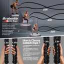 Battle Rope 1/1.26/1.5/2 Inch Diameter,Pink 30FT/40FT/50FT Exercise Workout Ropes for Home Gym Heavy Weighted Training Rope for Working Out