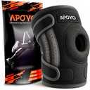 Amazon.com: APOYO Knee Brace for Women & Men - Knee Compression Sleeve For Knee Pain Relief, Meniscus Tear, ACL, Arthritis, Joint Pain Relief, with Patella Gel Pad & Side Stabilizers (Large) Gray : Health & Household