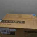 White Farmhouse Nightstand with Drawer, Small Wooden Bedside Table, White End Table, Bedroom Side Table with Storage, Rustic Wood Night Stand LET512WR