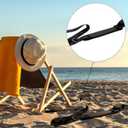 SATINIOR 3 Pack Adjustable Camping & Beach Chair Carry Straps Heavy-Duty Lightweight Carrying for Folding Replacement Universal Folding Chair for Camping Picnics(Black)