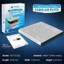Certified MERV 13 Cabin Air Filter with Activated Carbon, CF10132 (CP132) for Toyota Avalon, Sienna, Camry, Solara; Lexus ES330, GX470, RX350, RX400h.
