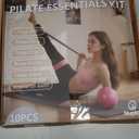 Nuplot Pilates Essentials Kit for Women - Better Yoga Pilates Kit for Home Workouts with Pilates Ring and Ball Set, Booty Bands, Figure 8 Resistance Band, Yoga Bands for Stretching