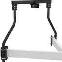 Trailer Tongue Bike Bunk, Adjustable A-Frame Trailer Bike Frame Hold up to 100LBS, RV Bike Rack for Extra Camper Storage Space, Black