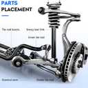 3pc Rear Upper & Lower Control Arms Suspension Kit Fit for Jeep for Liberty 2002 2003 2004 2005 2006 2007 K621376 MS25157