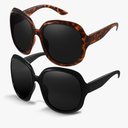 miyya Bug Eye Oversized Polarized Sunglasses Womens, Trendy Retro Sun Glasses for Women 2025, Oversized UV Protection Shades