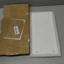 Segbeauty 12x6in Quick Dry Stone Sink Tray, Water Absorbent Instant Drying Diatomite for Bathroom, Countertop Organizer Rack Kitchen Caddy, Soap Dispenser Vanity Trays (White-silver)