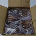 XKXKKE 12 Pcs Amber Plastic Glasses, Plastic Water Goblets for Parties, Stemmed Drinking Glasses for Wedding Reception, Grand Event Party Bar Supplies Reusable Drinking Cups