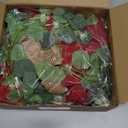 3.3 ft Valentine's Day Red Heart Garland Farmhouse Large Heart Love Door Decoration Country Rustic Wall Hanging with Eucalyptus Leaves for Valentines Wedding Anniversary Engagement Decor