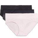 Warner's womens Blissful Benefits No Muffin 3 Pack Hipster Panties 3Pack L