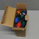 25Ft Christmas Lights Outdoor, C9 Multicolor String Light with 25 LED Shatterproof Colored Light Bulbs, Plug in Vintage Christmas Lights for Porch Wedding Party Easter Xmas Tree Decor