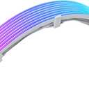 2x8 Pin RGB GPU Cable, PCIE RGB PSU Cables 5V 3Pin ARGB Graphics Card Power Supply Extension,for PC Build,Four Sides Lighting Strips