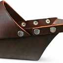 JorVet Leather Muzzle for Dog  Comfortable & Durable to Prevent Biting |Vet-Approved for Safety  Adjustable & Secure Fit  Large, Brown