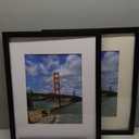 LUCKYLIFE 16x20 Frames, Picture Frames for Wall, Display Pictures 11x14 with Mat or 16x20 without Mat, Set of 2, Black