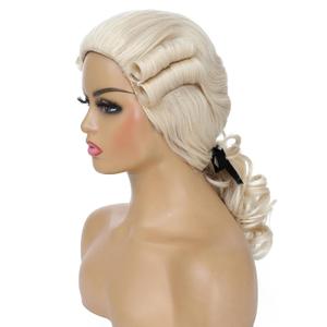 Adequate Judge Colonial Wigs for Women,Founding Father Costume,George Washington Costume,Revolutionary War, Halloween Costume Wig (Beige)