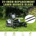 AB4200D Mower Blade Set Compatible with EGGO Power+ 42Z6 Zero Turn Riding Mower Models ZT4204L, 2 Pack 21 Inch Mulch Lawn Mower Blade
