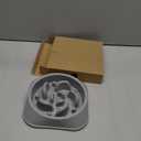 MateeyLife Slow Feeder Dog Bowls, Anti-Choking Puzzle Dog Food Bowls, Anti-Slip Interactive Feeding Slow Down Eating, Bloat Stop Maze Dishes for Medium Large Breeds Gray