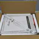 Furnulem 5-Tier Corner Shelf, Narrow Bookshelf with 2 Storage Drawers, Tall Bookcase, Wood Display Standing Shelf Organizer Unit for Living Room, Bedroom, Metal Frame(White)