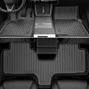 Pawtein All Weather Floor Mats Compatible with Tesla Model YL 6 Seater Accessories 2026-2027 9PCS TPE Odorless Floor Mats Set with Cargo Backrest Frunk Trunk Mats