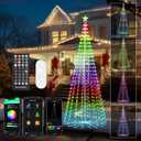 10 FT Outdoor Christmas Tree,Smart APP Remote Control RGB Color Changing DIY Timer 514 LED Christmas Tree for Indoor Outdoor Decorations