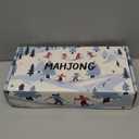 Jongyance American Mahjong Tile Set with Carrying Bag and Accessories, 160 Acrylic Engraved Mahjong Tiles