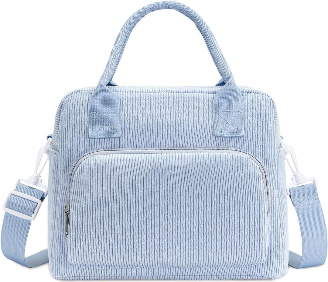 Lunch Bag Women Lunch Box for Women Adult Cute Insulated Lunch Bag Lager Cooler Lunch Tote Bags for Work Picnic (Blue)