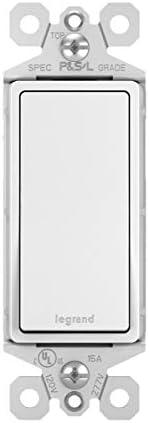 Legrand radiant TM873WCC10 15 Amp Rocker Wall Switch, 3-Way Decorator Light Switches, White (1 Count) - Multi Switch Plates - Amazon.com