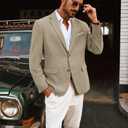 PJ PAUL JONES Mens Blazer Jackets Lightweight Casual Suits Stylish Sport Jacket for Men (Brown)