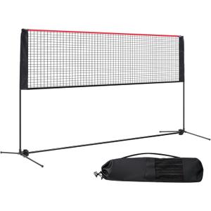 NEWBULIG Portable Badminton Net Set, 10FT Wide, Adjustable Height Multi Sport Net for Pickleball, Tennis, Volleyball, Soccer Tennis, Indoor Outdoor with Carry Bag, Easy Setup for Backyard