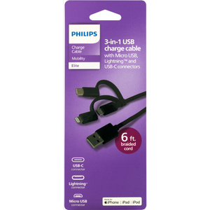 Philips 3-in-1 USB Charge Cable