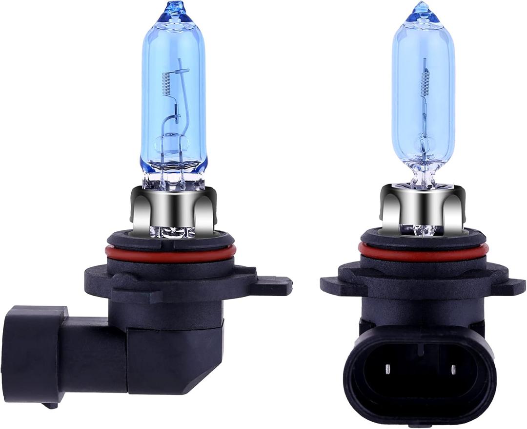 NEWBROWN 9012 HIR2 Headlight Bulb Halogen Bulb 5000K Super White Light Long Life Replacement PX22D 12V/55W (9012/HIR2, 2 Pack)