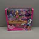 Barbie Gymnastics Doll & Accessories, Playset with Blonde Fashion Doll, C-Clip for Flipping Action, Balance Beam, Warm-Up Suit & More