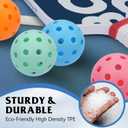 Pickleball Balls 6 Pack | 12 Pack- 40 Holes Outdoor Pickleball with Bag, Perfectly Balanced, High Bounce, Crack-ResistanceUSAPA Standard - Multiple Colors