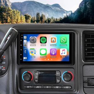 Car Stereo Radio Compatible for Chevrolet Chevy Silverado Avalanche Tahoe GMC Siera Canyon Yukon 2003 2004 2005 2006 with Wireless CarPlay Android Auto 7" Touchscreen Car Radio Audio Receiver GPS Navi