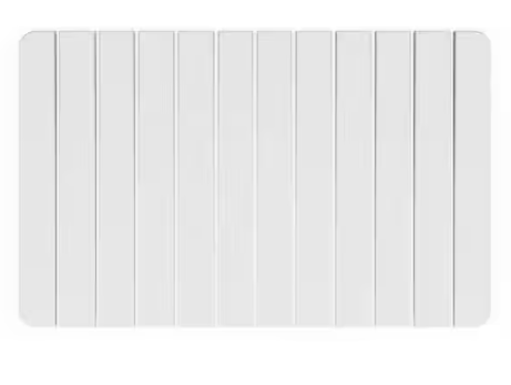 34 in. x 21 in. Quick Dry Water Absorbing Diatomite White Under-Sink Mat CB-DUM-W-L